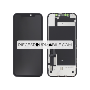Vitre Arrière Complète Jaune iPhone 11 (Sans Logo) 