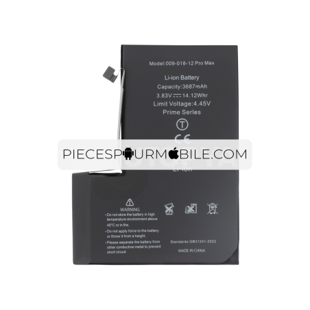 Batterie iPhone 12 Pro Max (Ti) (Prime) - Avec Adhésif 