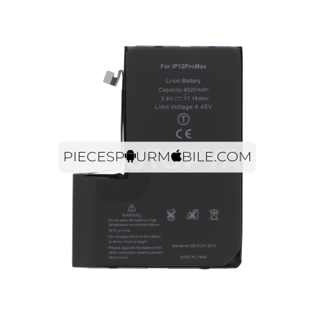 Batterie iPhone 12 Pro Max Haute Capacité (Ti) - Avec Adhésif 