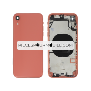 Vitre Arrière Noire iPhone XR (Large Hole) (Sans Logo) 