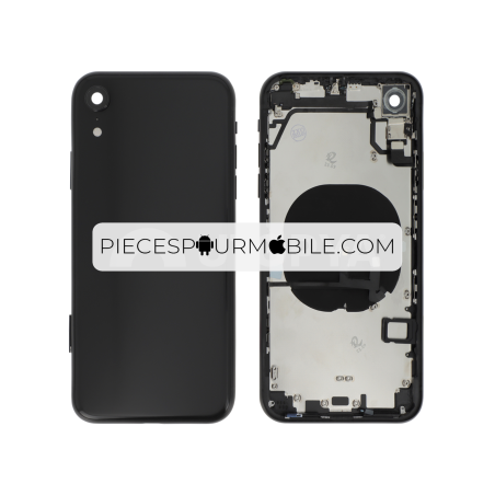 Vitre Arrière Complète Noire iPhone XR (Sans Logo) 