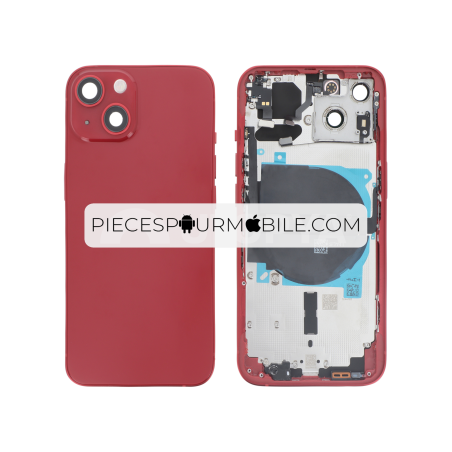 Vitre Arrière Complète Rouge iPhone 13 (Sans Logo) 