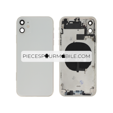 Vitre Arrière Complète Blanche iPhone 11 (Sans Logo) 