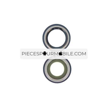 Lentille Caméra Arrière avec Contour iPhone 12/12 Mini (Bleu) 