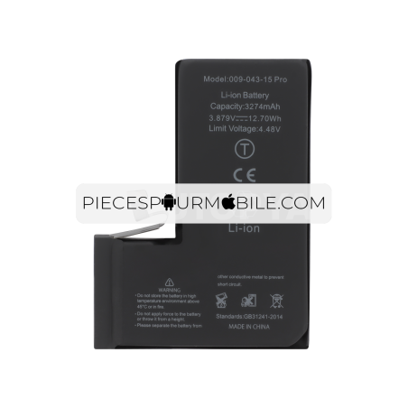 Batterie iPhone 15 Pro (Ti) - Avec Adhésif 