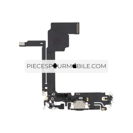 Connecteur de Charge Titane Noir iPhone 15 Pro Max (ReLife) 