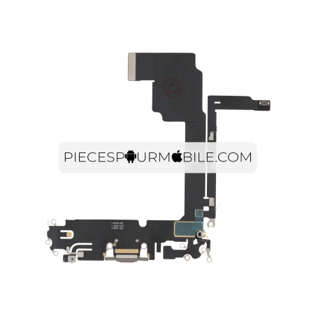 Connecteur de Charge Titane Naturel iPhone 15 Pro Max (ReLife) 