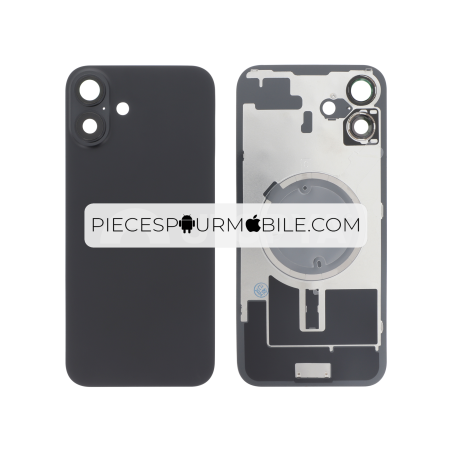 Vitre Arrière Complète Noire iPhone 16 Plus (Avec MagSafe) (Sans Logo) 