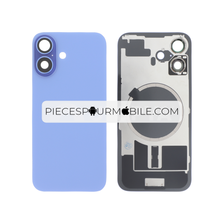 Vitre Arrière Complète Outremer iPhone 16 (Avec MagSafe) (Sans Logo) 