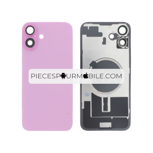Lentille Caméra Arrière avec Contour iPhone 16/16 Plus (Noir) (Lot de 2) 