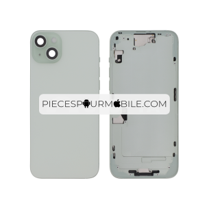Vitre Arrière Complète Jaune iPhone 15 Plus (Avec MagSafe) (Sans Logo) 