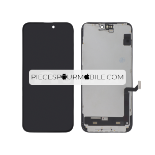 Vitre Arrière Complète Jaune iPhone 15 Plus (Avec MagSafe) (Sans Logo) 