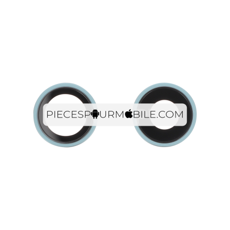 Lentille Caméra Arrière avec Contour iPhone 16/16 Plus (Sarcelle) (Lot de 2) 