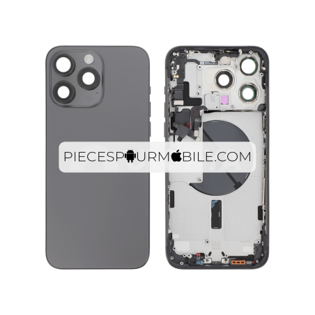 Châssis Central iPhone 15 Pro Max (Titane Noir) 