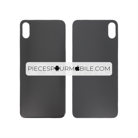 Vitre Arrière Grise Sidéral iPhone XS Max (Large Hole) (Sans Logo) 