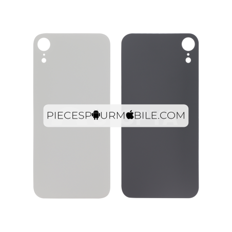 Vitre Arrière Blanche iPhone XR (Large Hole) (Sans Logo) 