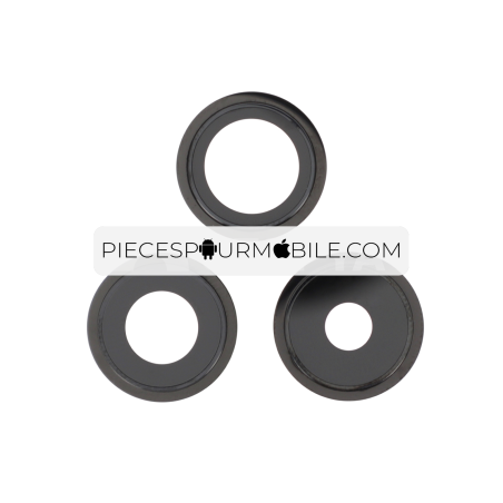 Lentille Caméra Complète Noire iPhone 14 Pro/14 Pro Max (lot de 3) 