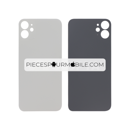 Vitre Arrière Blanche iPhone 11 (Large Hole) (Sans Logo) 