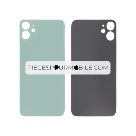 Vitre Arrière Verte iPhone 11 (Large Hole) (Sans Logo) 