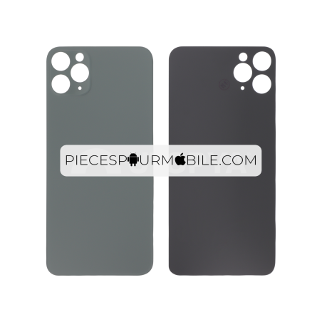 Vitre Arrière Verte iPhone 11 Pro Max (Large Hole) (Sans Logo) 